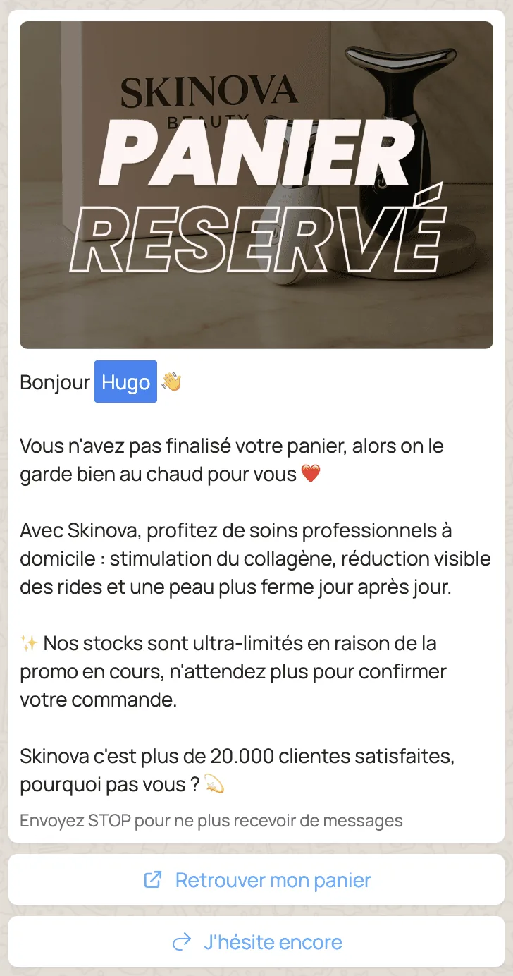 WA panier abandonné