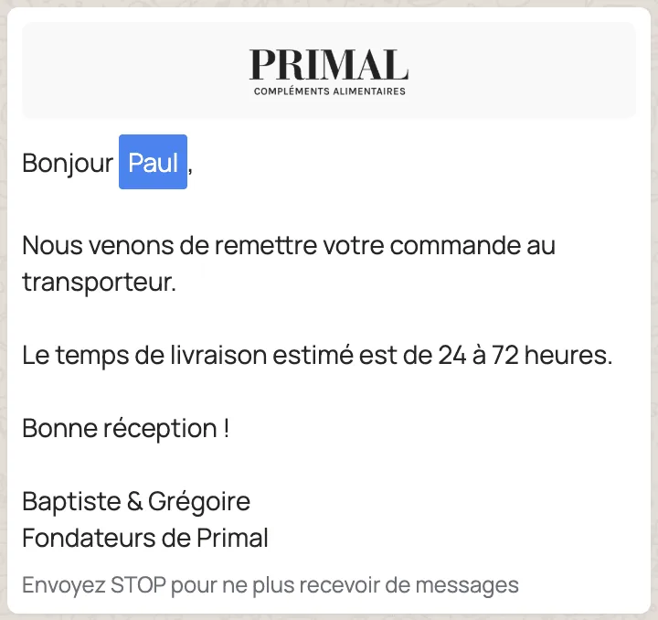 WA transactionnel
